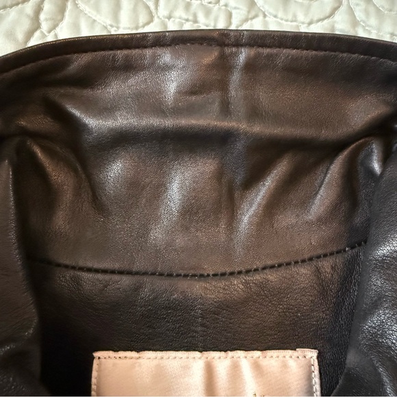 Vintage Margaret Godfrey Black Leather Sleeveless Jacket Vest Size 8 Women - Picture 7 of 10